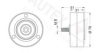 AUTEX 654393 Deflection/Guide Pulley, v-ribbed belt